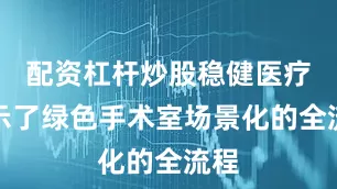 配资杠杆炒股稳健医疗展示了绿色手术室场景化的全流程